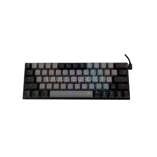 WHITE SHARK WAKIZASHI-2 mechanikus kék switch gamer vezetékes billentyűzet (magyar, szürke/fekete)