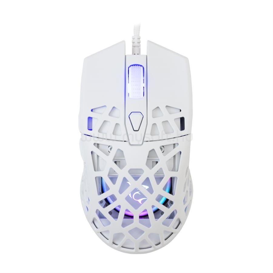 WHITE SHARK GM-5018W CARADOC-B 7D / 7200 dpi RGB gamer vezetékes egér (fehér)
