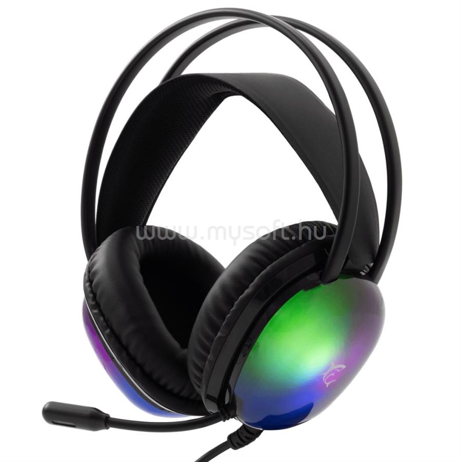 WHITE SHARK GH-2445B FOX vezetékes gamer headset (fekete)
