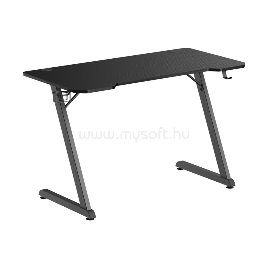 WHITE SHARK HELIX gamer asztal (fekete)