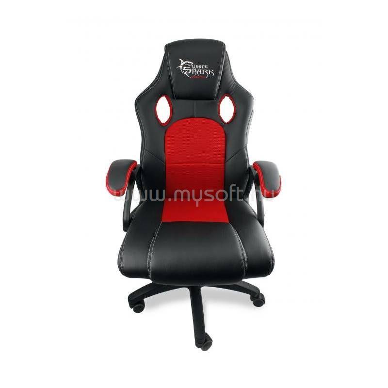 WHITE SHARK KINGS THRONE gamer szék fekete/piros