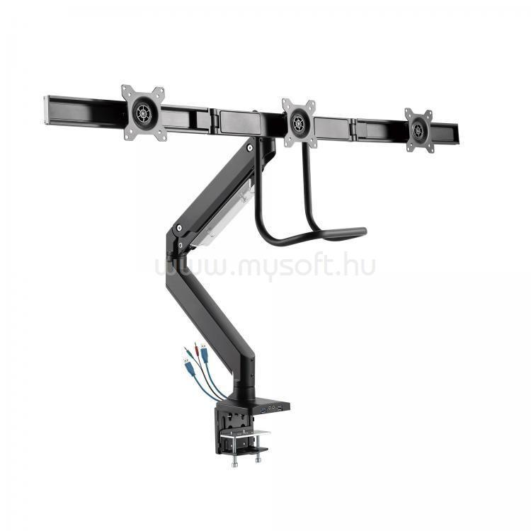 WHITE SHARK Rhamses III Gaming Monitor Stand 17"-27" Black