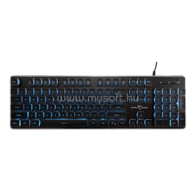WHITE SHARK TACHI-B/US GK-003141B-US gamer vezetékes billentyűzet angol lokalizáció (fekete)