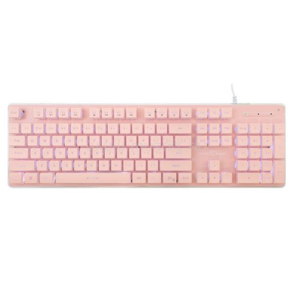 WHITE SHARK TACHI-P/US  GK-003441P-US gamer vezetékes billentyűzet angol lokalizáció (rózsaszín)
