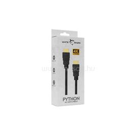 WHITE SHARK PYTHON-2 4K HDMI-HDMI kábel (M-M), 2m, fekete PYTHON-2 small