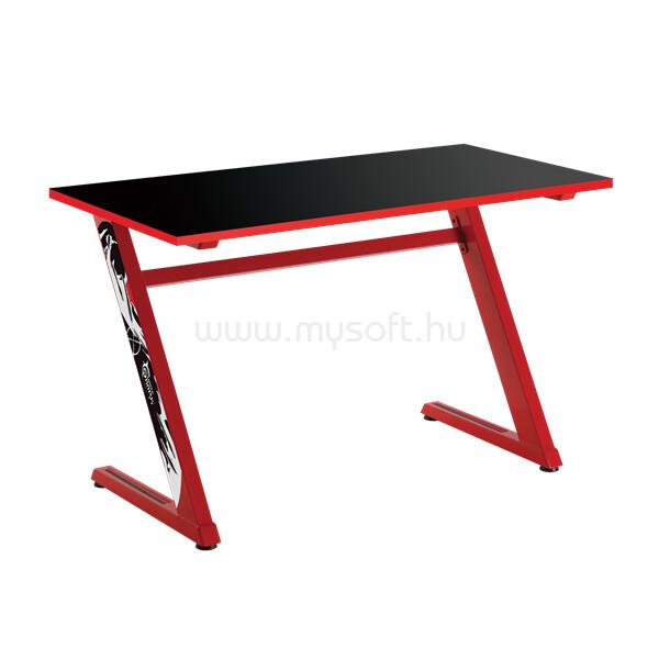 WHITE SHARK ZZ gamer asztal (fekete/piros)