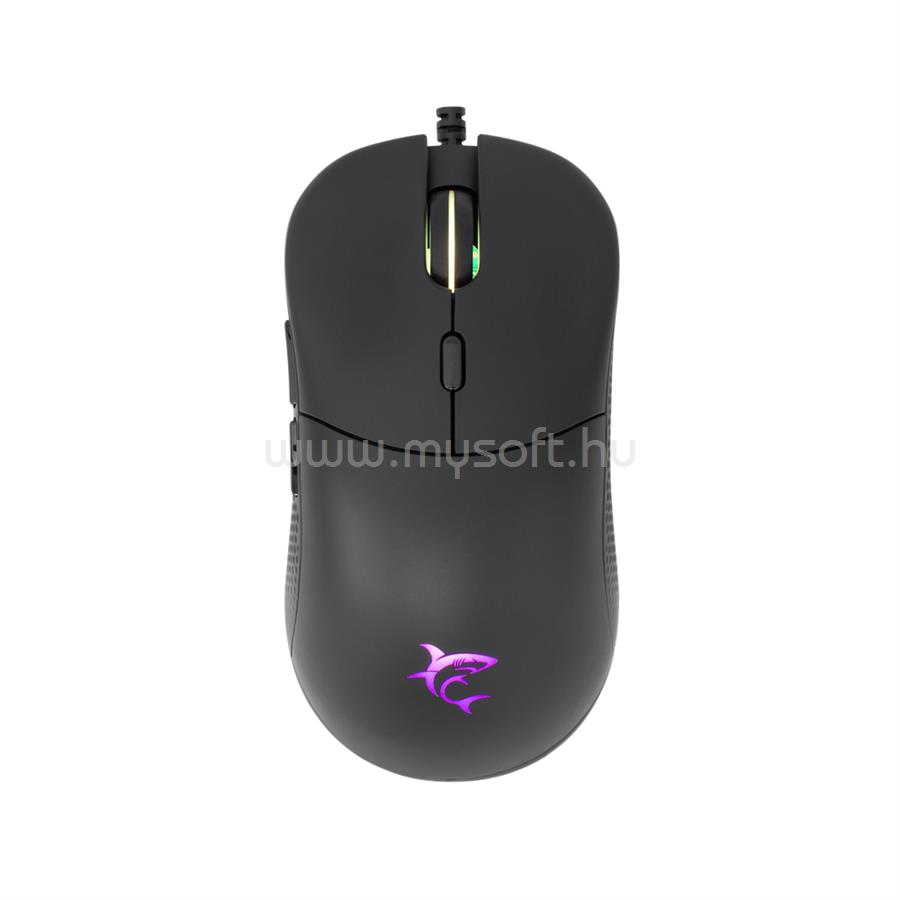 WHITE SHARK BAGDEMAGUS-B gamer vezetékes egér (fekete)