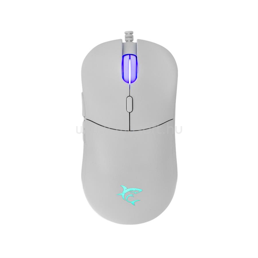 WHITE SHARK BAGDEMAGUS-W gamer vezetékes egér (fehér)