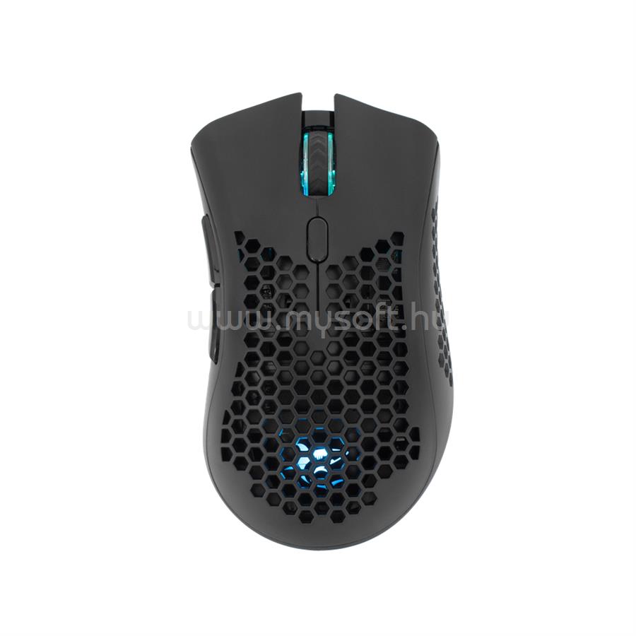 WHITE SHARK LIONEL-B vezeték nélküli gamer egér (fekete)