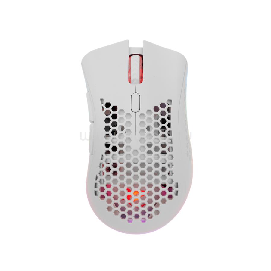 WHITE SHARK LIONEL-W vezeték nélküli gamer egér (fehér)