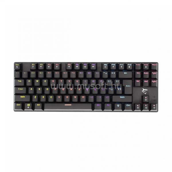 WHITE SHARK COMMANDOS mechanikus (red switch) gamer vezetékes billentyűzet (magyar, fekete)