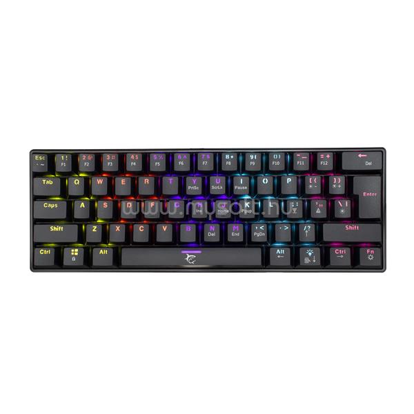 WHITE SHARK SHINOBI mechanikus red switch gamer billentyűzet, fekete (magyar)