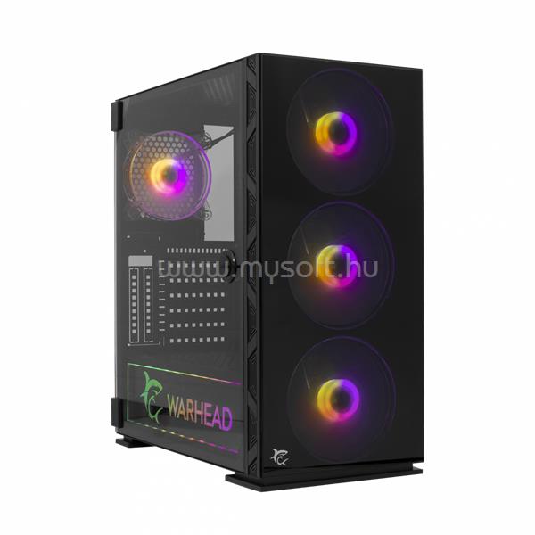 WHITE SHARK WARHEAD PC Fekete (Táp nélküli) ablakos ATX/mATX ház