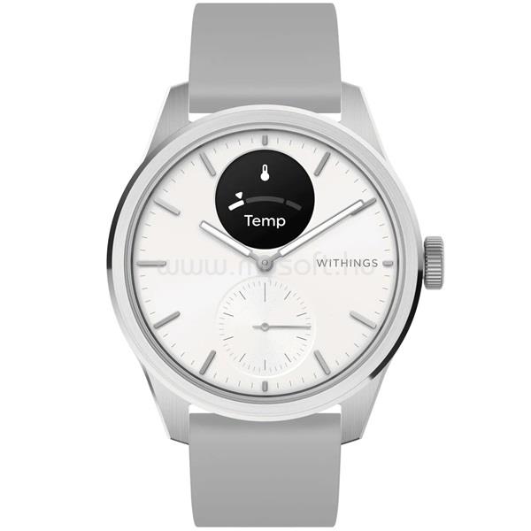WITHINGS HWA10-model 5 ScanWatch 2 42mm okosóra (fehér)