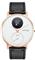 WITHINGS Leather Wristband 18mm w Rose Gold buckle for Scanwatch 38mm, Steel HR 36mm, Move, Move ECG, Steel - Black 3700546704345 small