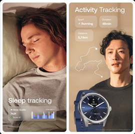 WITHINGS Scanwatch 2 / 42mm (Activity, Sleep Tracker, ECG, Temperature, SPO2 / Stainless steel, fkm wristband, sapphire glass) - Blue HWA10-_model_12-All-Int small