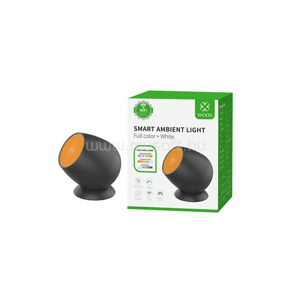 WOOX Smart Home éjjeli lámpa - R5145 (2,2W, 210Lumen, 3000K-6500K, RGB+CCT, Wi-Fi, 25000h)