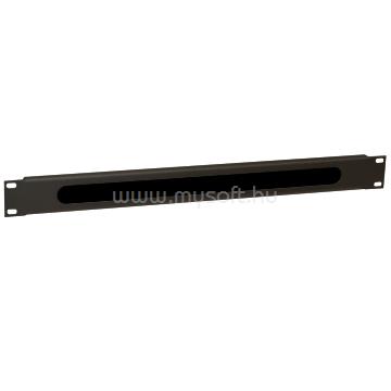 WP 1U brush type cable, Black  RAL 9005