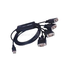 WIRETEK Kábel átalakító USB 2.0 to 4DB SOROS Port VE671 small