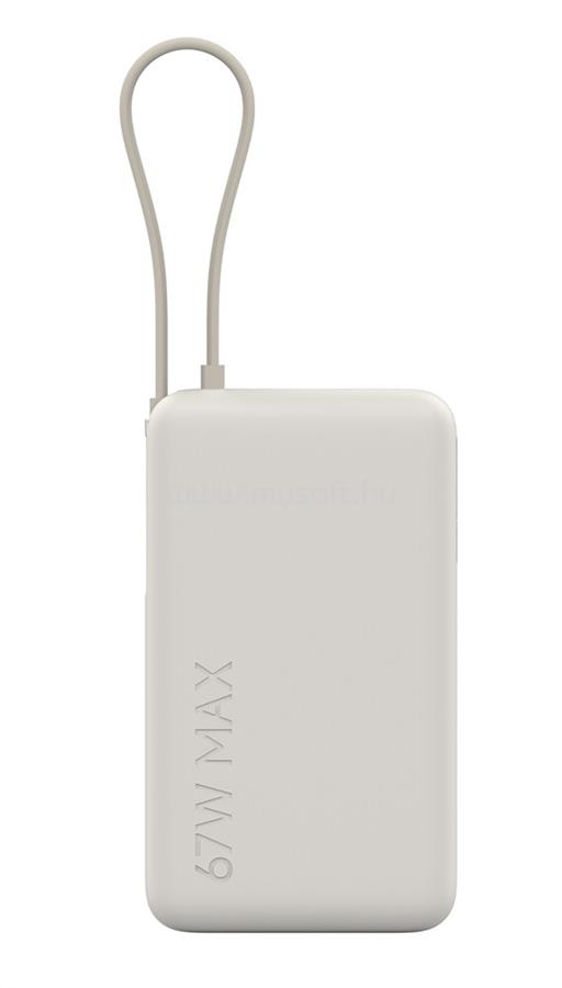 XIAOMI 67W 10000 (Integrated Cable) powerbank (Tan, bézs)