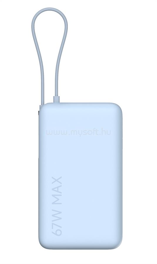 XIAOMI 67W Powerbank 10000 Integrated Cable (kék)