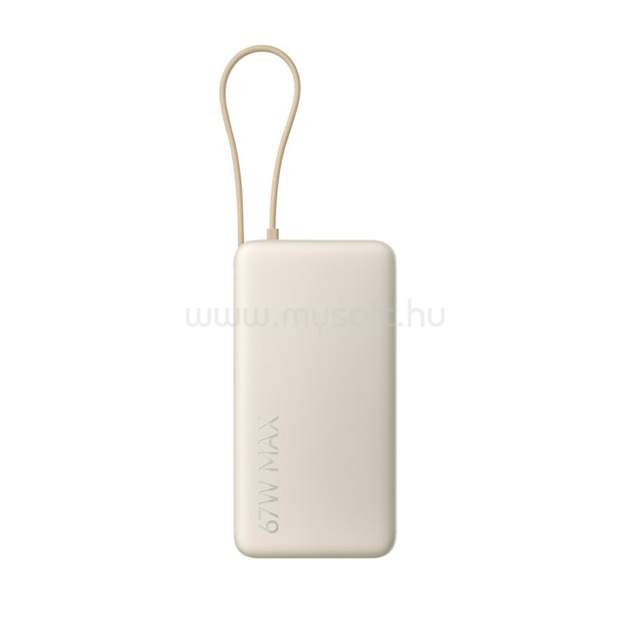 XIAOMI 67W powerbank 20000 integrált kábellel (világosbarna)