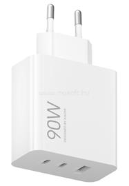 XIAOMI hálózati töltő USB+2 Type-C aljzat 90W, gyorstöltő, FEHÉR BHR087MEU small