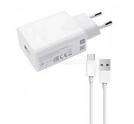 XIAOMI hálózati töltő USB aljzat 15W + Type-C kábel FEHÉR MDY-18-EG small