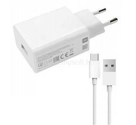 XIAOMI hálózati töltő USB aljzat 18W, gyorstöltő + Type-C kábel, FEHÉR MDY-10-EF_/_LB4173U0324503(D) small