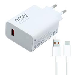 XIAOMI HYPERCHARGE COMBO hálózati töltő USB aljzat 90W, gyorstöltő + Type-C kábel, FEHÉR MDY-15-EK_TYPE-C small