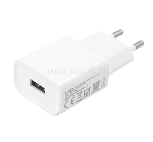 XIAOMI MDY-08 hálózati töltő USB aljzat (10W, gyorstöltő) FEHÉR