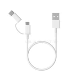 XIAOMI adatkábel USB - microUSB/Type-C Type-C csak töltés, 30cm, FEHÉR SJV4083TY small
