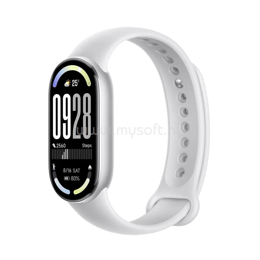 XIAOMI Smart Band 10 aktivitásmérő (ezüst)