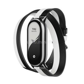 XIAOMI Smart Band 8 duplán tekeredő szíj (fekete-fehér) BHR7311GL small