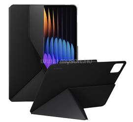 XIAOMI tok álló, bőr hatású (aktív FLIP, oldalra nyíló, TRIFOLD, asztali tartó) FEKETE BHR9508GL small