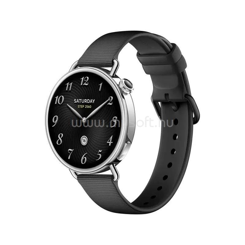 XIAOMI WATCH S4 41mm okosóra fluorgumi szíjjal (fekete)
