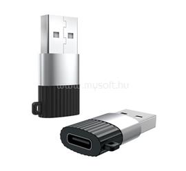 XO adapter USB aljzat - Type-C, OTG, FEKETE XO_NB149-E small