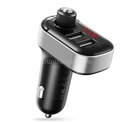 XO BCC10 bluetooth FM transmitter autós töltő 2 USB aljzat v5.0, LED kijelző, FEKETE XO_XO-BCC10 small