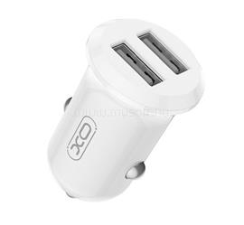 XO XO CC67 autós töltő 2 USB aljzat 12W, PD gyorstöltő, FEHÉR XO_XO-CC67 small