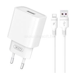 XO CE02D hálózati töltő Type-C aljzat 18W, PD gyorstöltő + Type-C kábel, FEHÉR XO_XO-CE02D_TYPE_C small