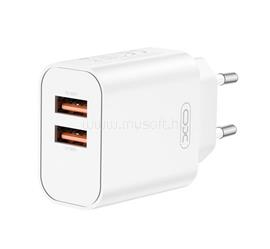 XO XO CE34 hálózati töltő 2 USB aljzat 12W, gyorstöltő, FEHÉR XO_XO-CE34 small