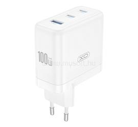 XO CE35 hálózati töltő USB+2 Type-C aljzat 100W, PD gyorstöltő 3.0, FEHÉR XO_CE35 small