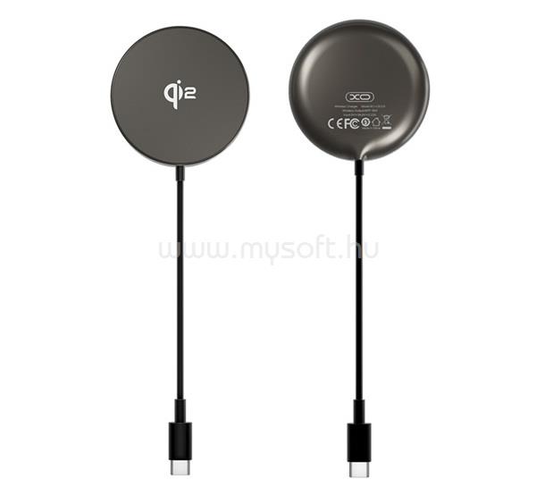 XO CX029 asztali töltő 15W, Qi2, FEKETE