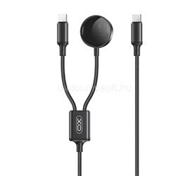 XO XO CX030 töltőkábel 2in1 Type-C - Type-C, 100cm, FEHÉR XO_XO-CX030 small