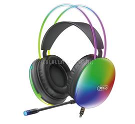 XO GE11 vezetékes fejhallgató SZTEREO (v5.3, 3.5mm jack, USB, mikrofon, RGB LED, GAMER) FEKETE XO_XO-GE11 small