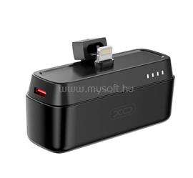 XO PR244 vésztöltő lightning aljzat 5000mAh, LED jelzés, FEKETE XO_XO-PR244(IP) small