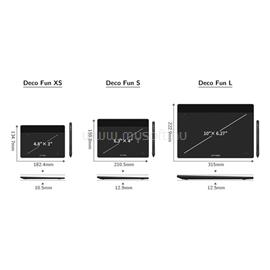 XP-PEN Grafikus tábla - DECO FUN XS_BK (4,8"x3", 5080 LPI, PS 8192, 220 RPS, USB-C) fekete DECO_FUN_XS_BK small