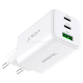 YENKEE 1xUSB-A, 2xUSB-C hálózati töltő 65W (fehér) YENKEE_YAC_G65 small