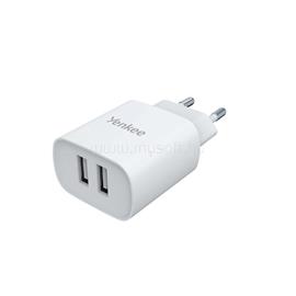 YENKEE HÁLÓZATI TÖLTŐ, 12W, 2 USB-A, FEHÉR YENKEE_YAC_SE_224 small