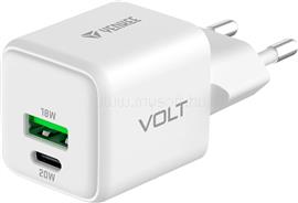 YENKEE HÁLÓZATI TÖLTŐ, 20W, 1 USB-C, 1 USB-A, FEHÉR YENKEE_YAC_G38 small